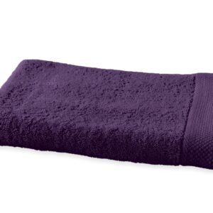 Drap de bain aubergine
