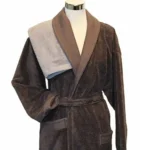 Peignoir bain éponge anthracite