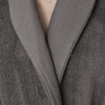 peignoir bain eponge anthracite