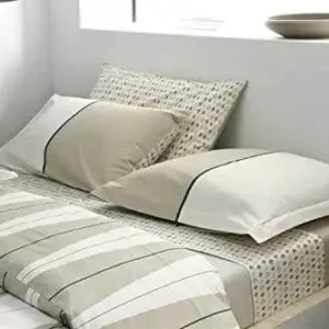 taie d'oreiller arlequin ficelle