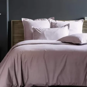 housse de couette 260x240 uni violet ice