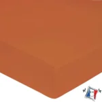 Drap housse uni coton percale 80 fils bonnets 30 cm 180x200 Lingorama – Image 13