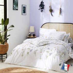 Housse de couette coton 100% Tradilinge, fleuri, style printannier