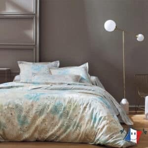 housse de couette 240x220 satin sous bois givre
