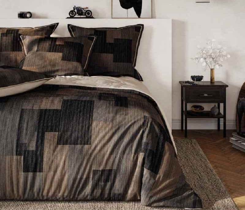 Parure housse de couette coton Evelyne Parure housse de couette coton Evelyne