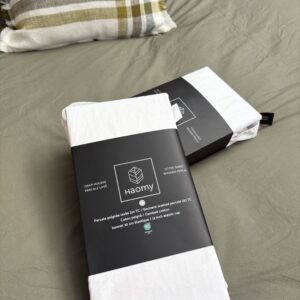 Drap housse coton percale lavé venezia blanc