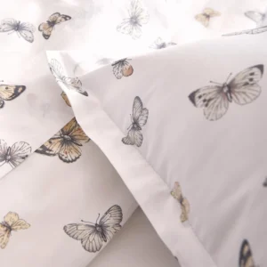 taie oreiller percale envol blanc