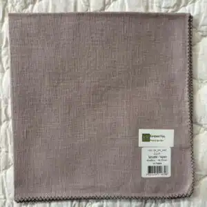 Serviette de table 40x40 ZILIA coton et lin petale