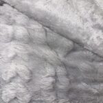 plaid uni : polyester 150x200 gris