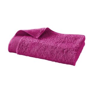 Linge_de_bain_uni_cyclamen_serviette_invite 600 gr