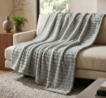 PLAID 130x180 ARGENT